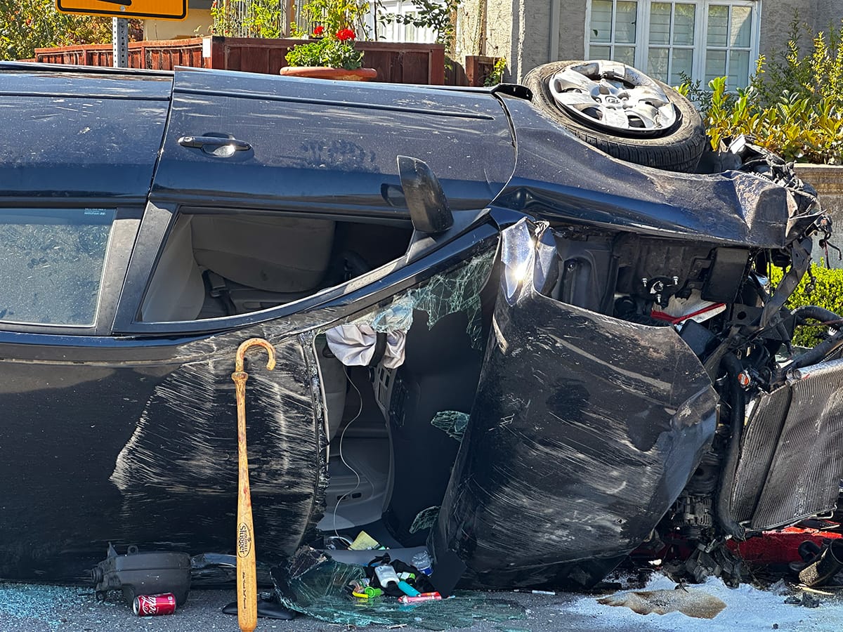 Marin Circle crash in Berkeley sends two to Highland Hospital