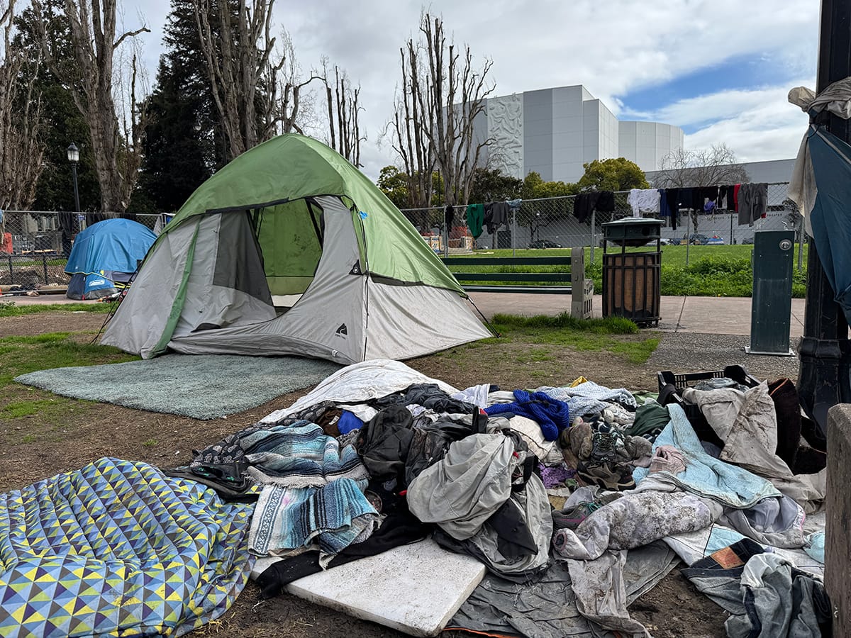 City says Civic Center Park encampment has its attention