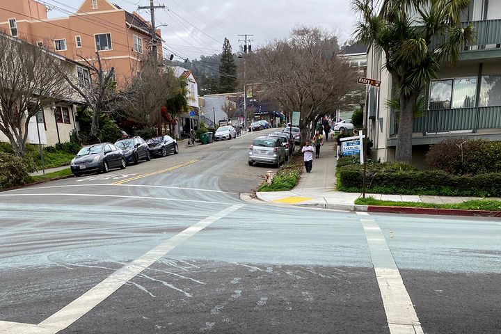 Berkeley garbage truck 'paints the town' after recycling mishap