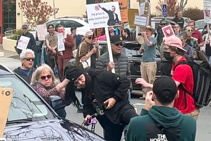 Berkeley Tesla Takedown: Man arrested after 'trolling' protest